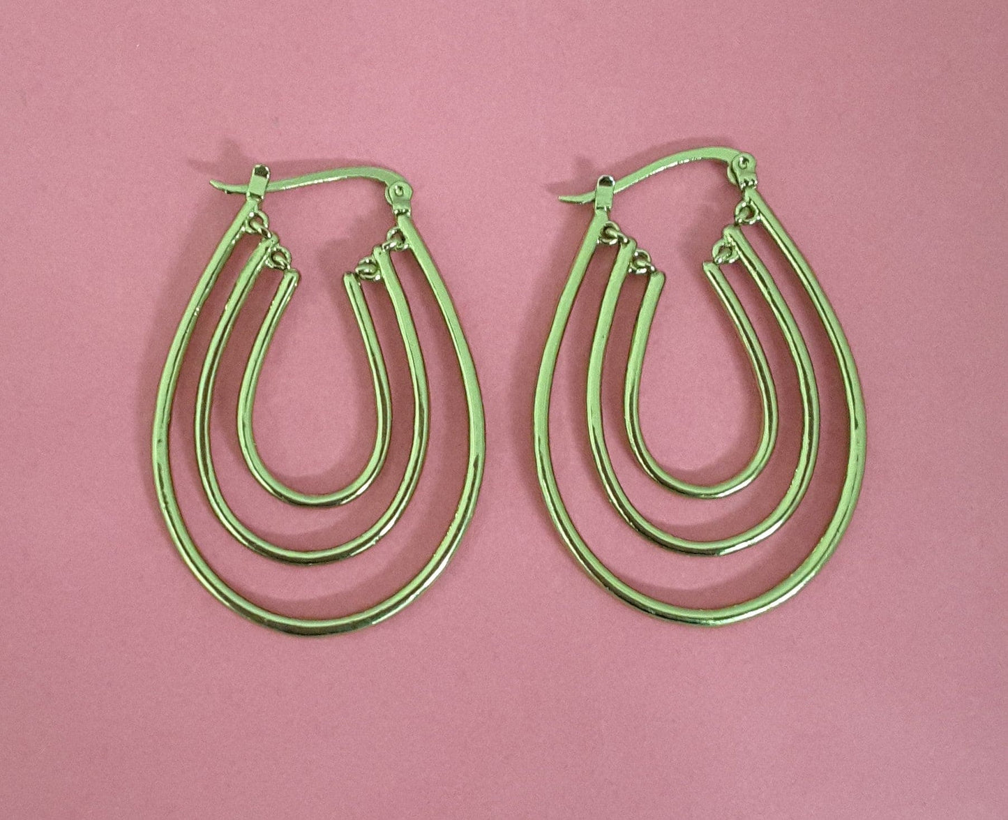 Moonstruck Antique Gold/Golden Hoop Earrings for Women - www.MoonstruckINC.com