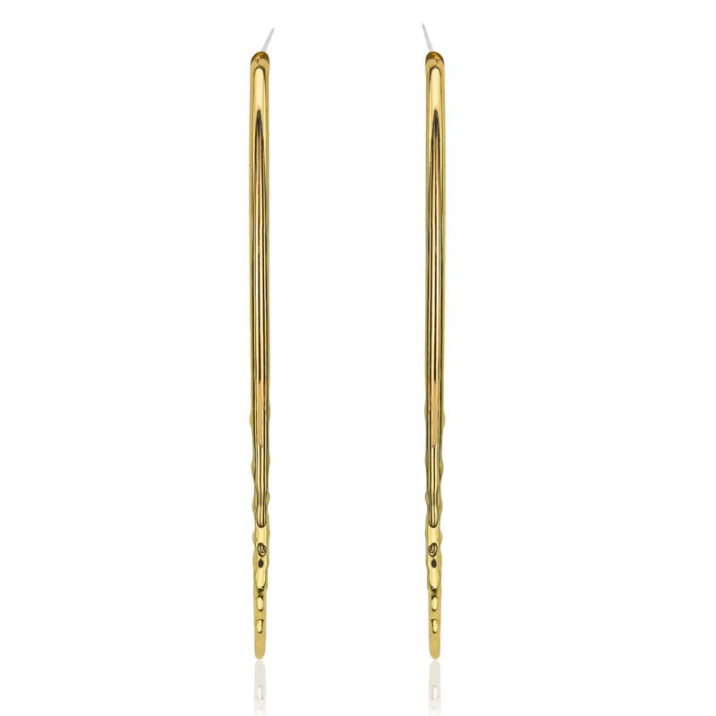 Moonstruck Fashion Jewellery Hammered Gold Hoop Earrings for Women - Textured Statement Jewelry for Party, Wedding, Evening Wear, Design