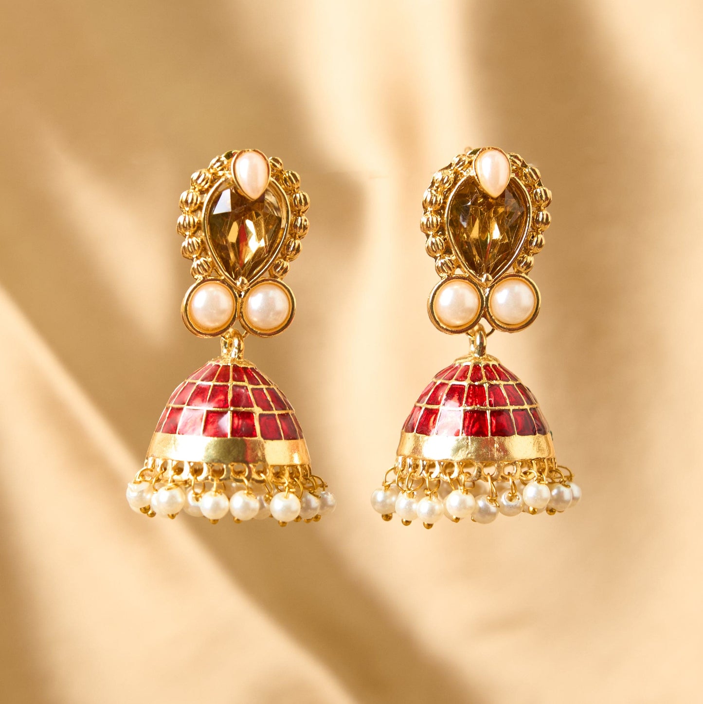 Moonstruck Oxidised Jhumkis Drop & Dangler Earring for Women Traditional(Green) - www.MoonstruckINC.com