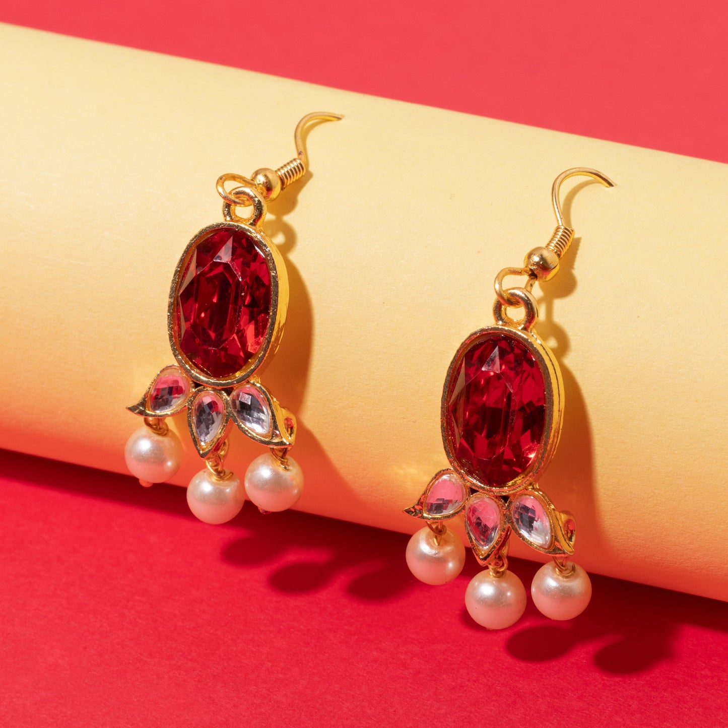 Moonstruck Pearl Drop Dangler Earring For Women Girls (Brown) - www.MoonstruckINC.com