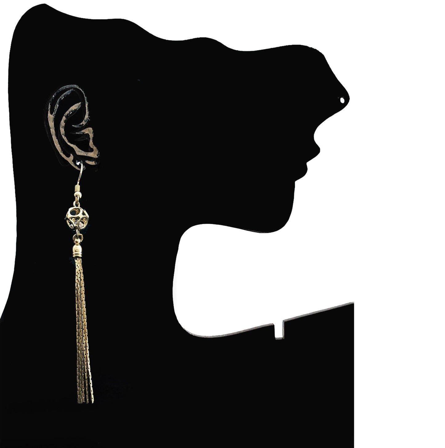 Moonstruck Cube Chain Dangle Earrings for Women - www.MoonstruckINC.com