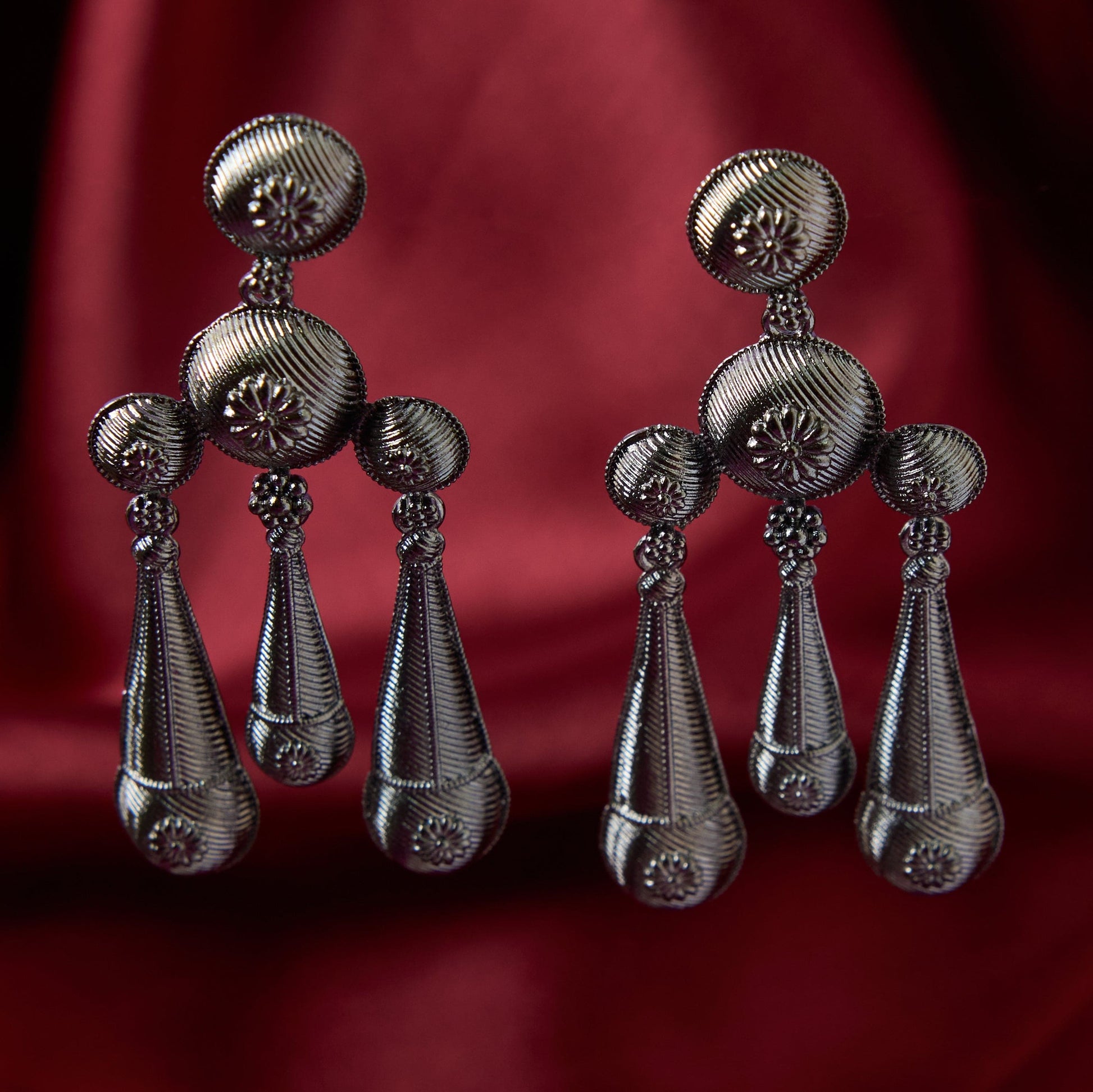 Moonstruck Oxidised Ethnic Indian Drop & Dangle Earrings For Women - www.MoonstruckINC.com
