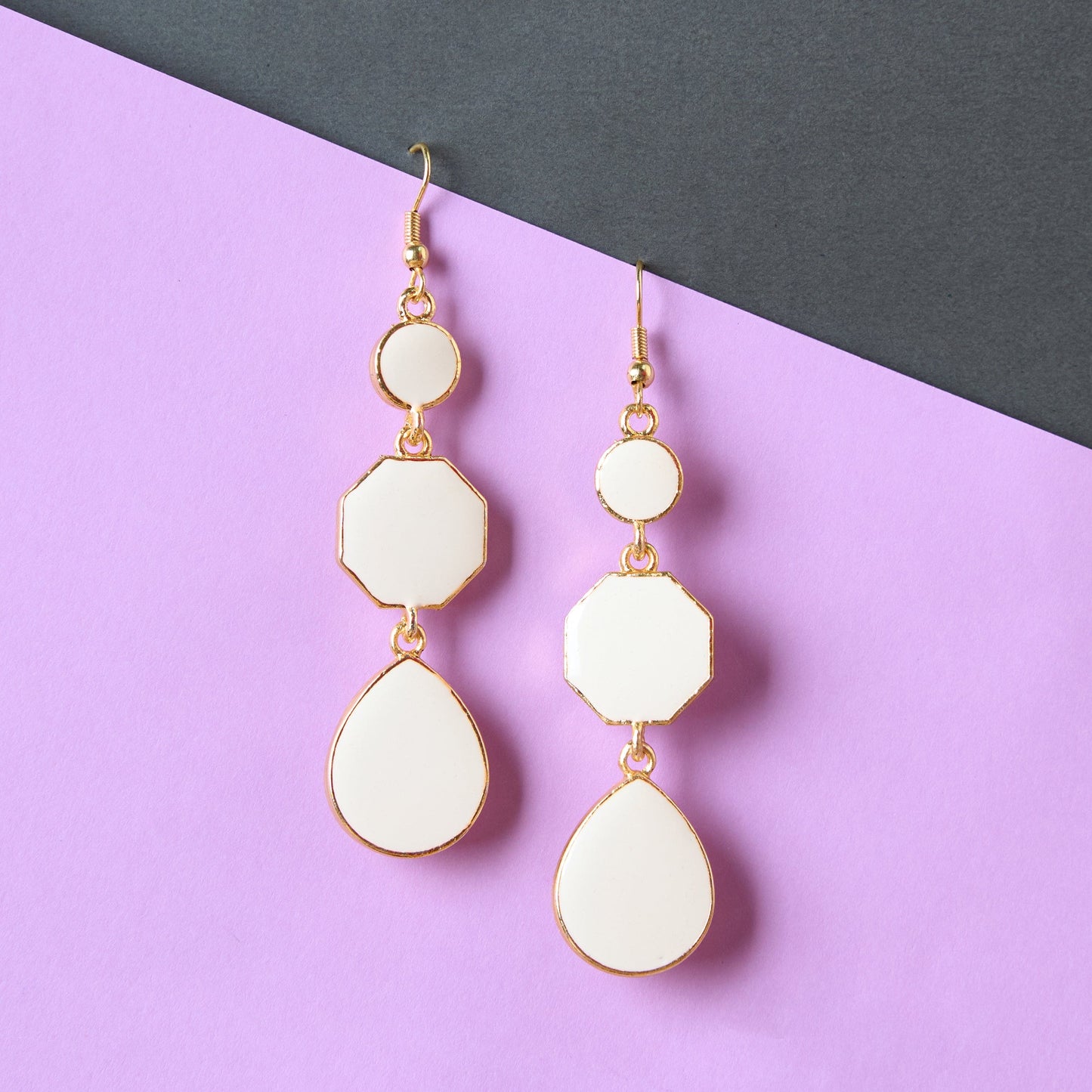 Moonstruck Yellow Dangle Drop Earrings - www.MoonstruckINC.com
