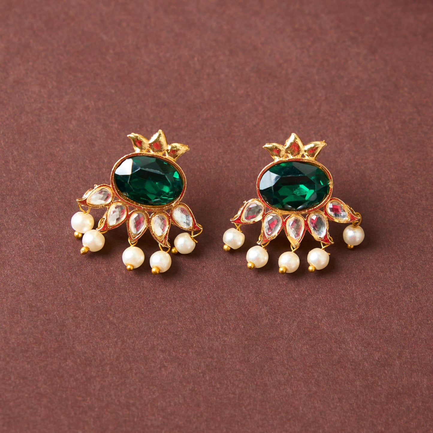 Moonstruck Stud Earring for Women & Girls (Green) - www.MoonstruckINC.com