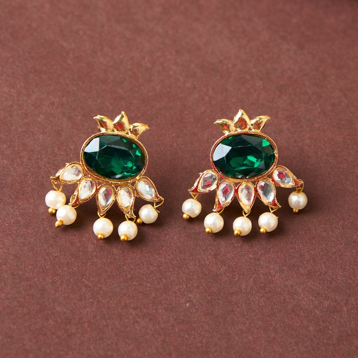 Moonstruck Stud Earring for Women & Girls (Green) - www.MoonstruckINC.com
