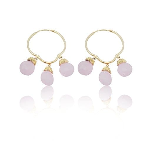 Moonstruck Western Hoop Earrings for Women (Pink) - www.MoonstruckINC.com