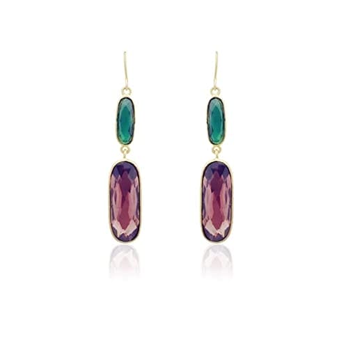 Moonstruck Brass Dangle Drop Earrings for Women - www.MoonstruckINC.com