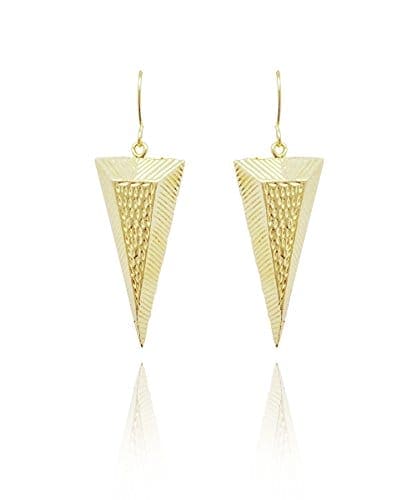 Moonstruck Gold Dangle Drop Spike Earrings - www.MoonstruckINC.com
