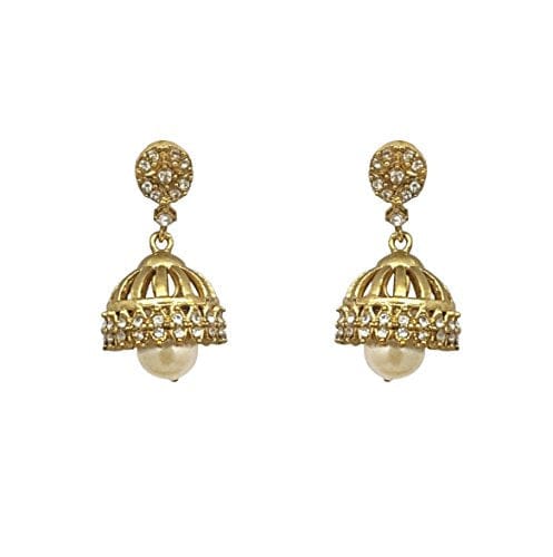 Moonstruck Pearl Jhumkis Drop & Dangler Earring for Women Traditional - www.MoonstruckINC.com