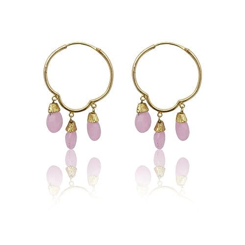 Moonstruck Western Hoop Earrings for Women (Pink) - www.MoonstruckINC.com