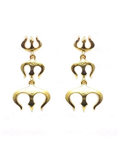 Moonstruck Golden plating Dangler Earring for Girls - www.MoonstruckINC.com