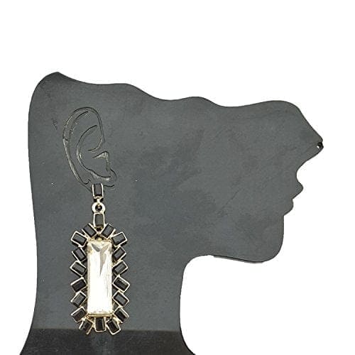 Moonstruck Dangle Stone Earrings (Black & Gold) - www.MoonstruckINC.com