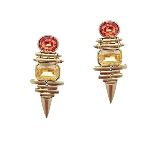 Moonstruck Dangle Drop Spike Earrings (Peach) - www.MoonstruckINC.com