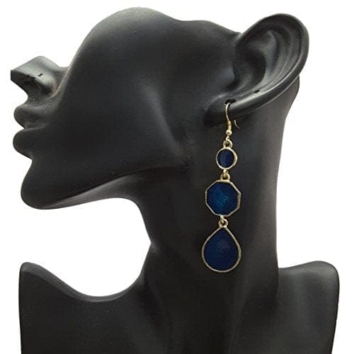 Moonstruck Dangle Drop Earrings (Blue) - www.MoonstruckINC.com