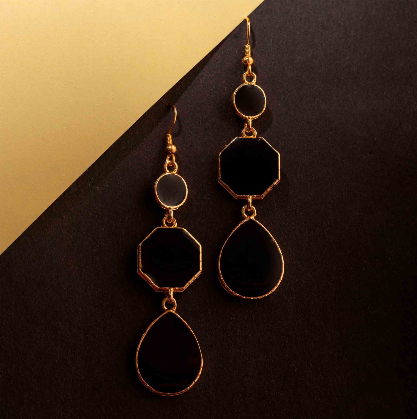Moonstruck Dangle Drop Earrings (Black) - www.MoonstruckINC.com