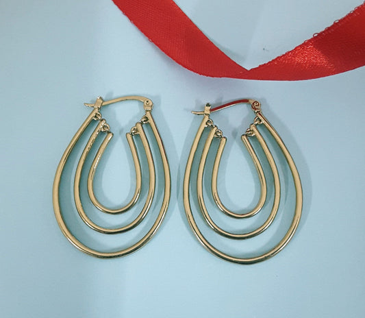 Moonstruck Antique Gold/Golden Hoop Earrings for Women - www.MoonstruckINC.com