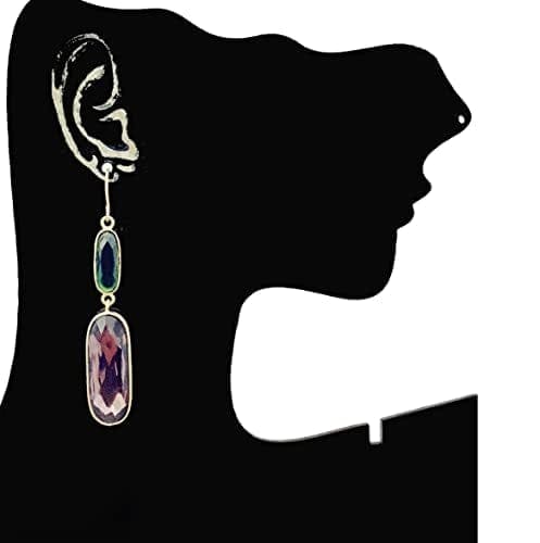 Moonstruck Brass Dangle Drop Earrings for Women - www.MoonstruckINC.com