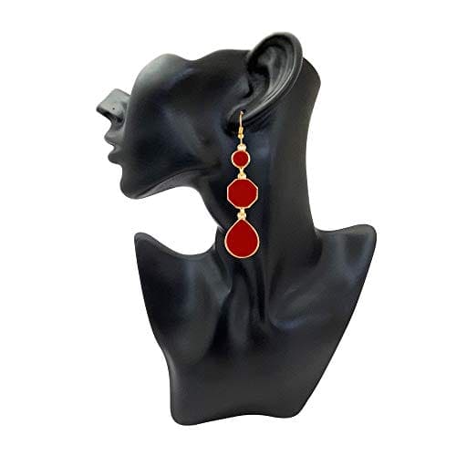 Moonstruck Dangle Drop Earrings For Women(Red) - www.MoonstruckINC.com