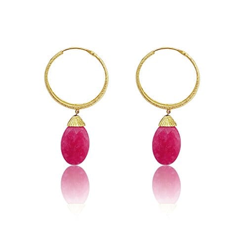 Moonstruck Western Hoop Earrings for Women (Pink) - www.MoonstruckINC.com