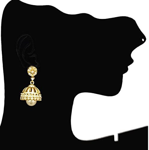 Moonstruck Pearl Jhumkis Drop & Dangler Earring for Women Traditional - www.MoonstruckINC.com