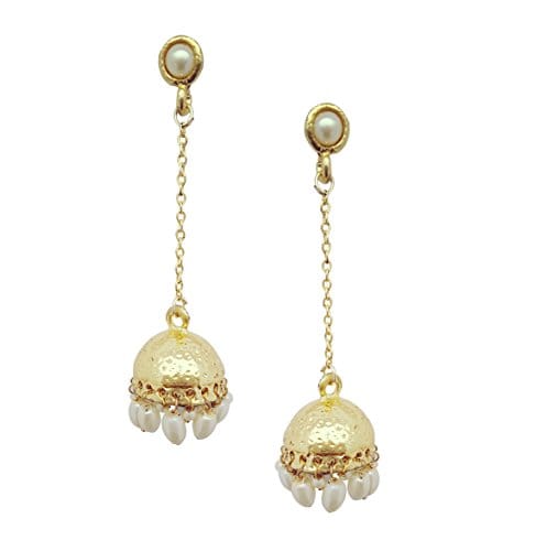 Buy Karatcart Gold-Plated Pink Stone Jhumki Earrings Online At Best Price @  Tata CLiQ