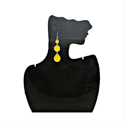 Moonstruck Yellow Dangle Drop Earrings - www.MoonstruckINC.com