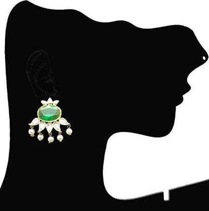 Moonstruck Stud Earring for Women & Girls (Green) - www.MoonstruckINC.com