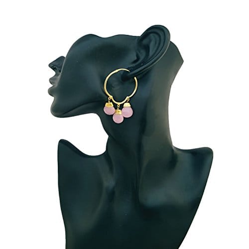 Moonstruck Western Hoop Earrings for Women (Pink) - www.MoonstruckINC.com
