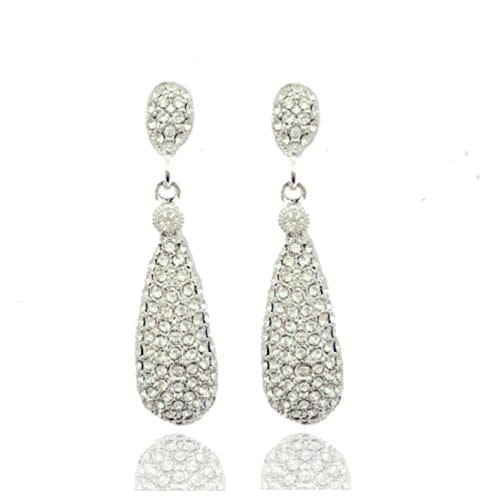 Round & Marquise Drop 2 stone Diamond Dangle Earrings 14K Gold-I,I1  (I-J/I1-I2) – Glitz Design