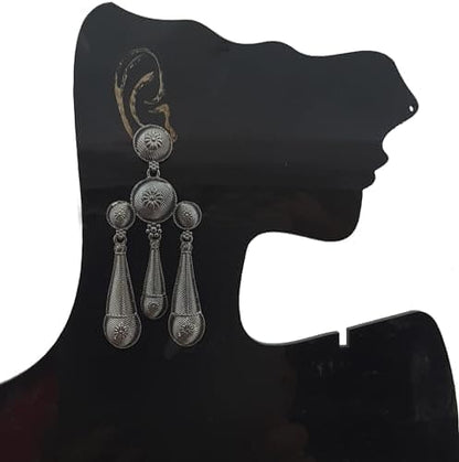Moonstruck Oxidised Ethnic Indian Drop & Dangle Earrings For Women - www.MoonstruckINC.com
