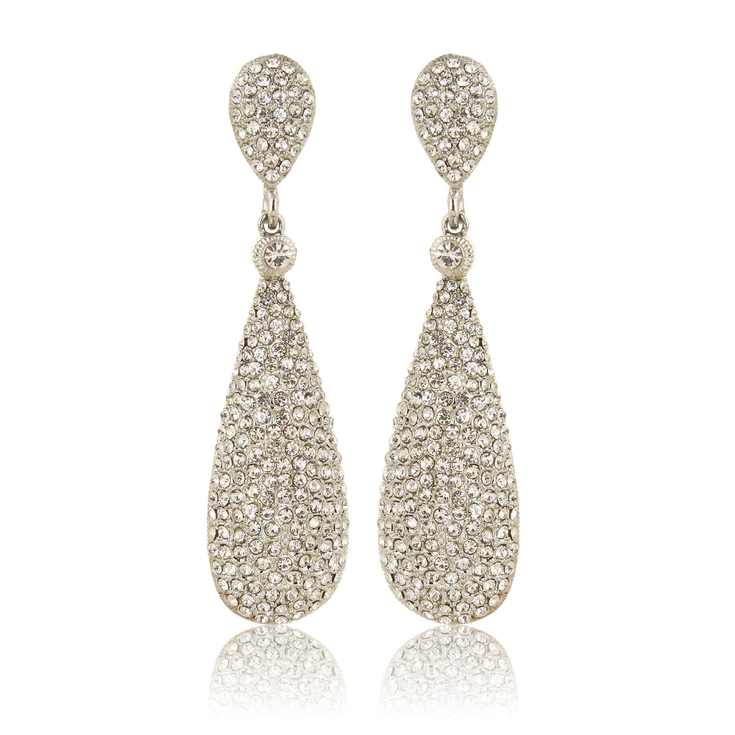 Moonstruck Golden Crystal Diamond Drop And Dangle Fashion Earrings For Women - www.MoonstruckINC.com