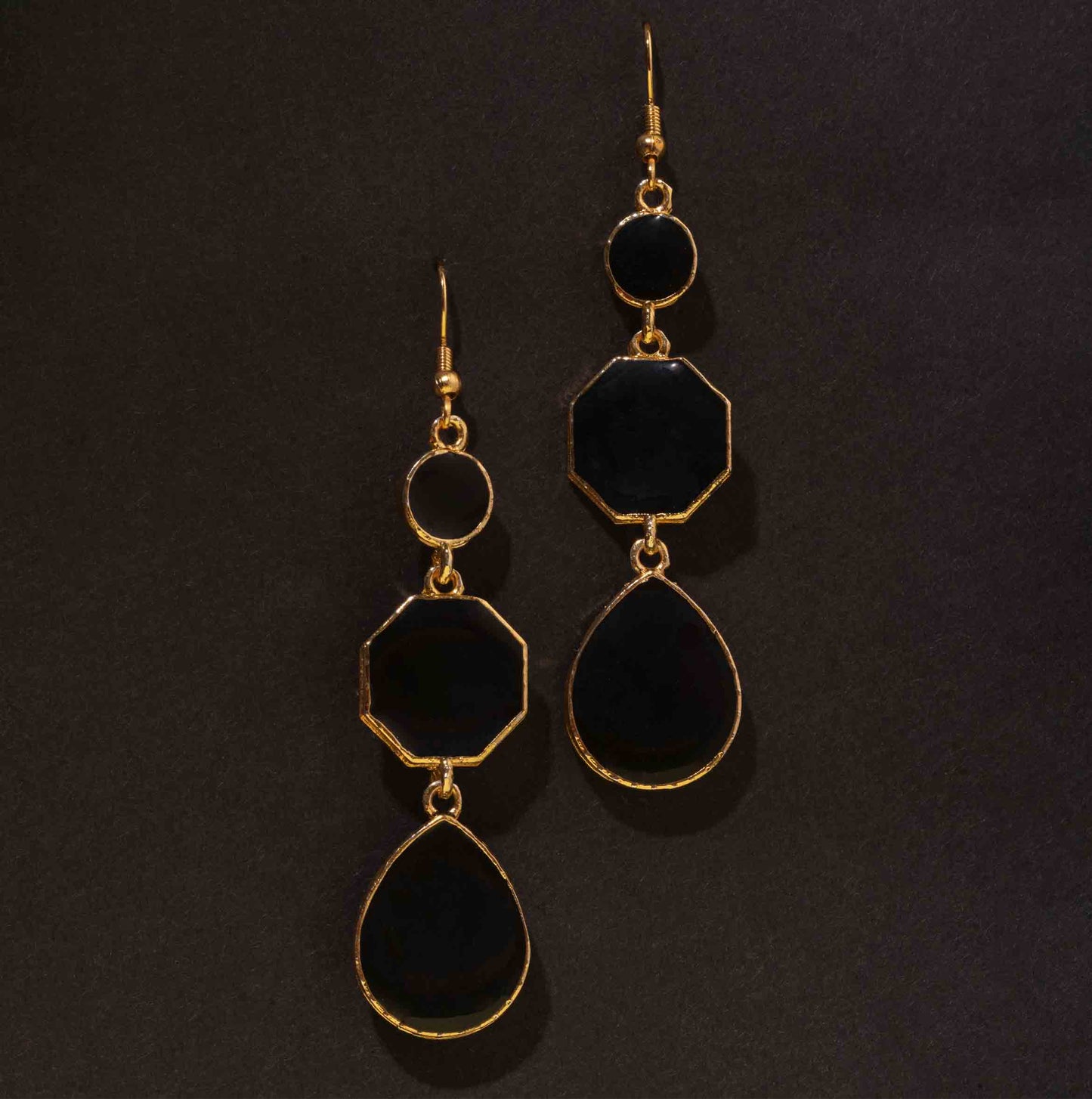 Moonstruck Dangle Drop Earrings (Black) - www.MoonstruckINC.com